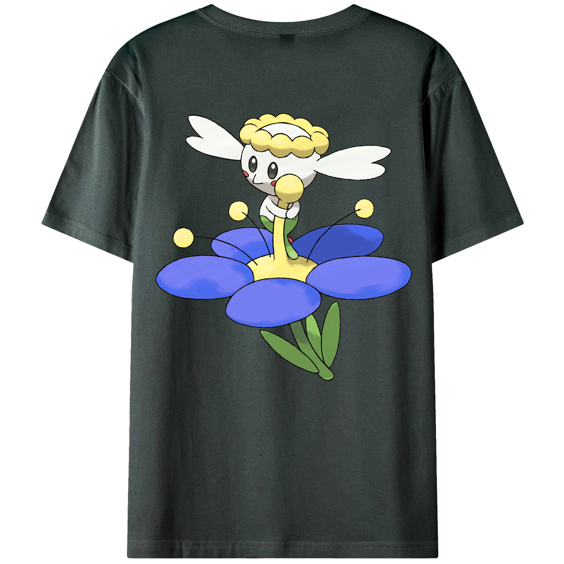 （画像用） ポケットモンスター Pokémon 綿100％ メンズ半袖Tシャツ（バックプリント） 通気性